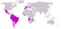 Localização dos países-membros da UL